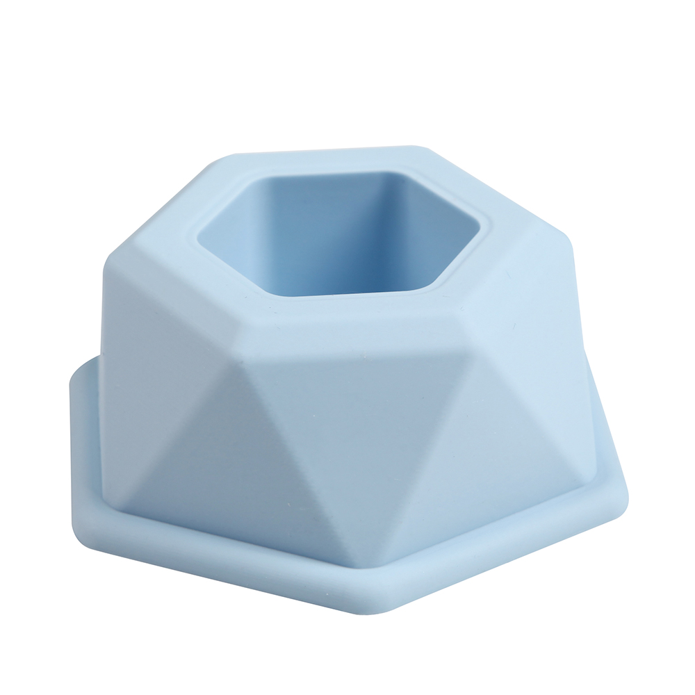 Mini molde Hexagonal para maceta, Molde de resina Epoxy, molde para macetas de silicona, bricolaje, velas de yeso hechas a mano, taza, molde para joyero de cemento