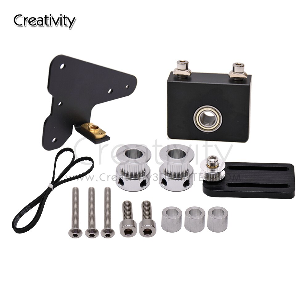 3D Printer Parts Upgrade Kits Ender-3/CR10 Dual Z Axis T8 Lead Screw Kits Bracket Aluminum Profile WIth Belt Pulley