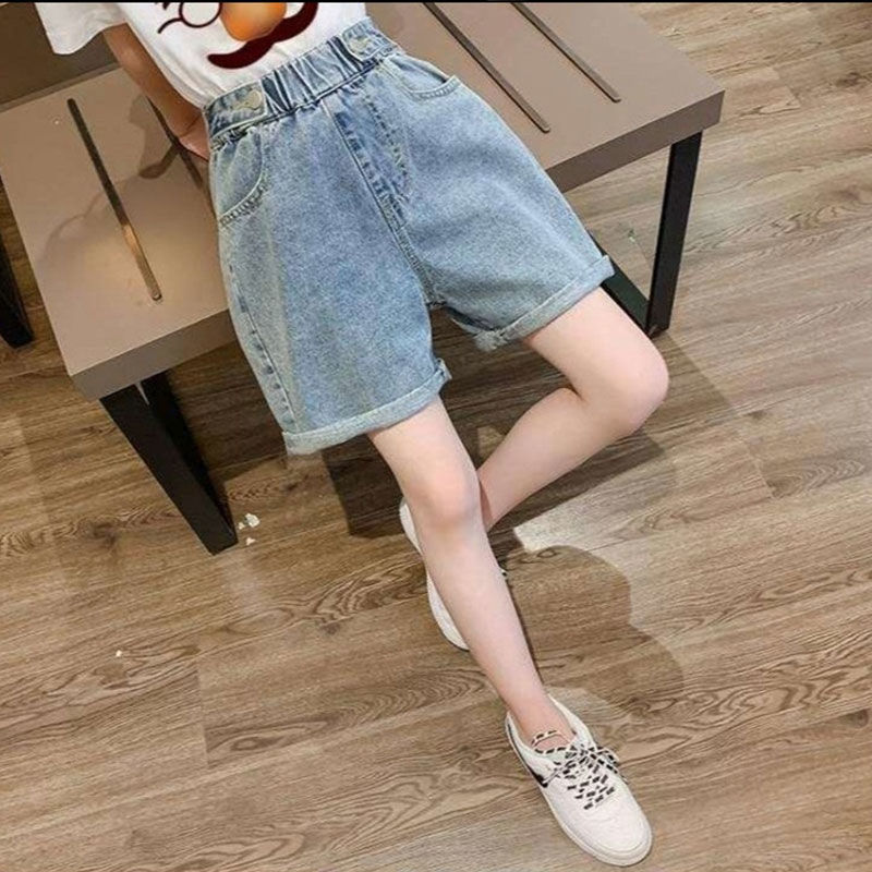 2022 bambini neonata estate Denim abbigliamento pantaloncini pantaloni Jeans abbigliamento bambini ragazza Casual pantaloni corti pantaloni neonati 3 -12Yer