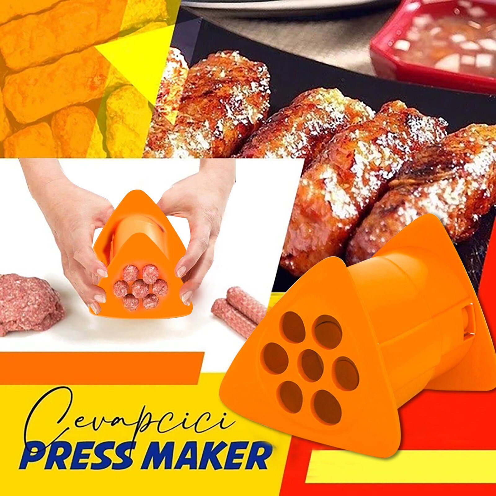 Cevapcici Press Maker Manual Sausage Maker Meat Shakin Manual Sausage Maker Meat Stuffer Stuffer Filler Hand Operated Kitchen