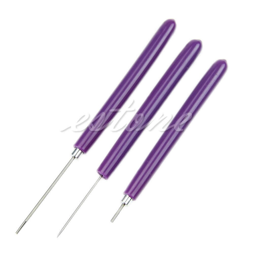 3pcs/Set Paper Quilling Tools Origami DIY - 2 Assorted Needles &amp; 1 Slotted Tool #1