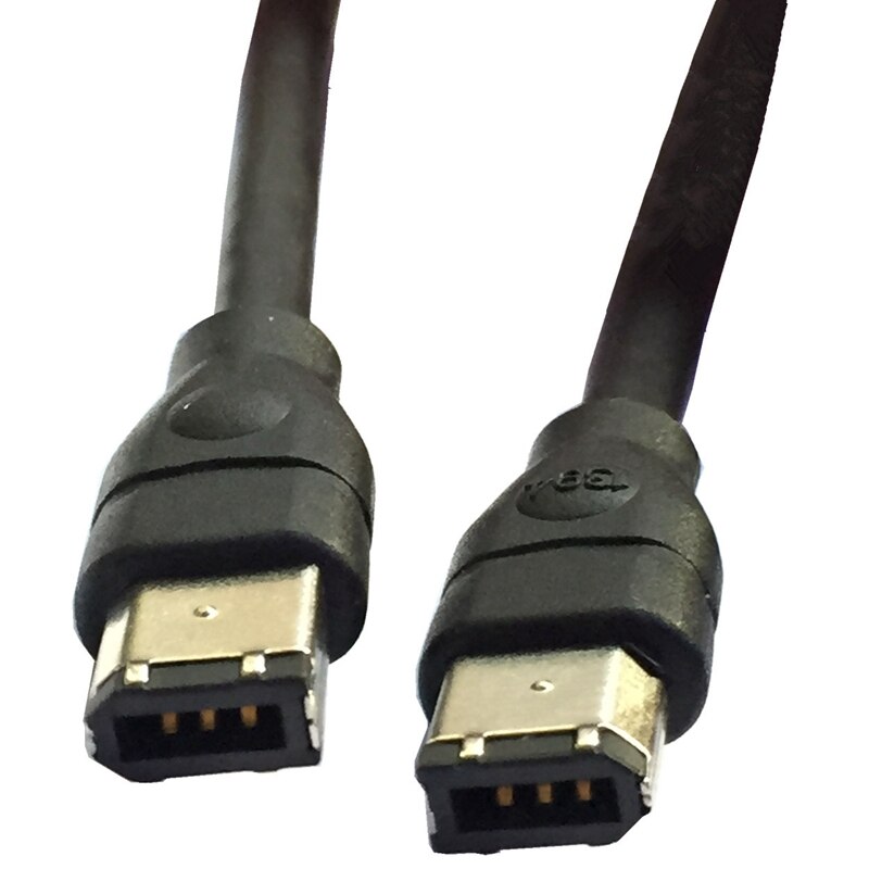 Black IEEE 1394 Firewire 400 to Firewire 400 Cable, 6 Pin/6 Pin Male / Male - 10 FT