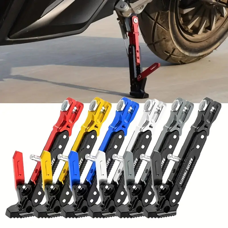 Cavalletto laterale regolabile in metallo per bicicletta da moto cavalletto per moto cavalletto per cavalletto supporto per parcheggio accessori per moto