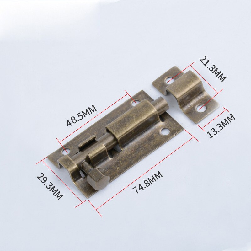 1.5/2/3/4 zoll Lange Edelstahl Tür Schrauben Latch Gate Sicherheits Schloss Tür Hardware 5 Farben Solide schiebe Bolzen Latch Hardware: 3inch--Bronze
