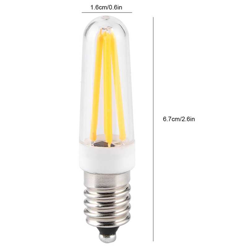 Bombillas de luz para cultivo de plantas en interiores, de 3W E14 bombilla pequeña, Base blanca cálida, Bombilla iluminación Hogar, lámpara de techo led