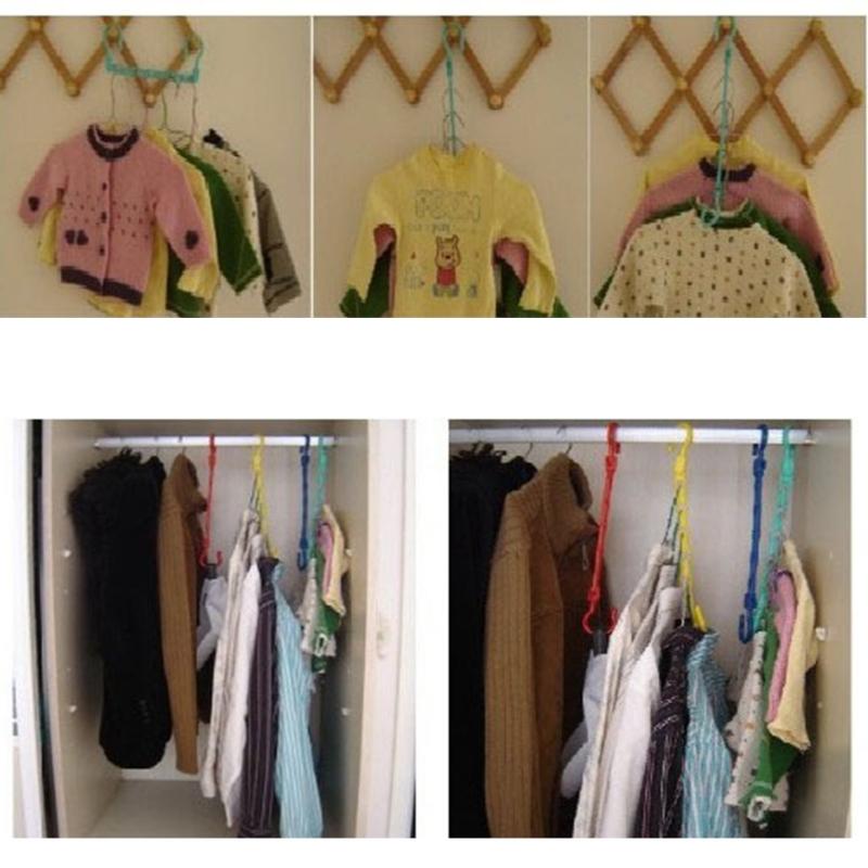 Multifunctionele Magic Kleerhanger Space Saver Wonder Magic Kleerhanger Rack Antislip Kleerhanger Organizer