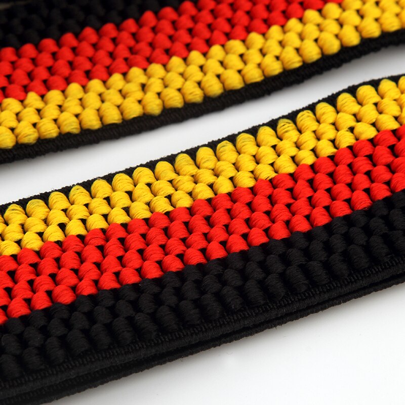 Mannen Verstelbare 3.5 cm Breed Duitsland Vlag Zwart Rood Geel Gestreepte Zware YBack bretels