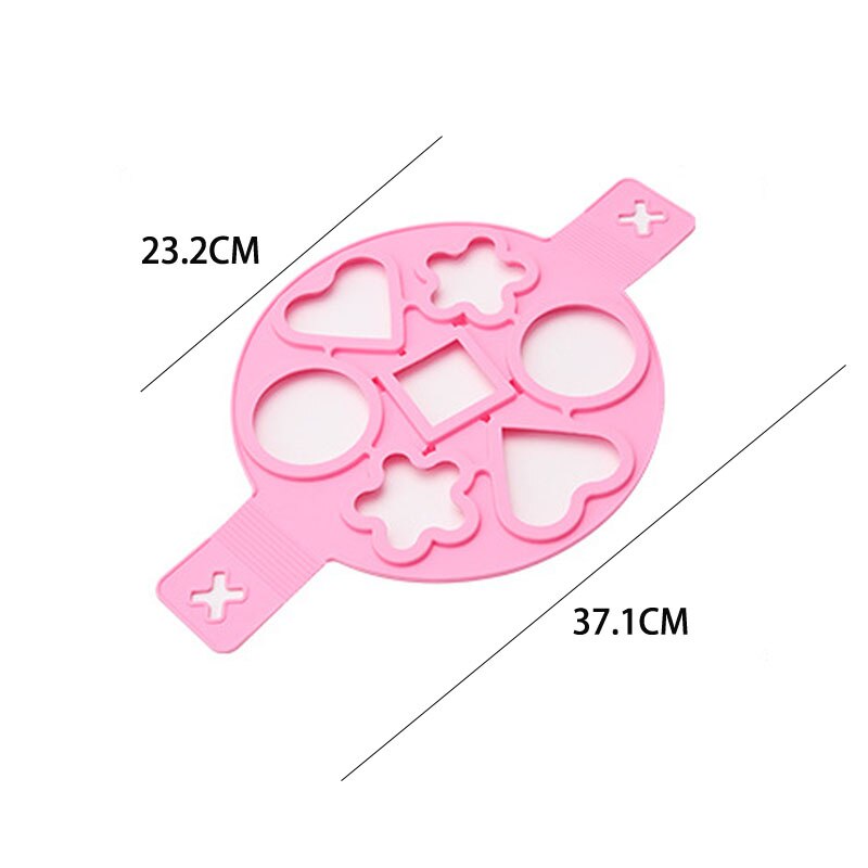 Naleśnikarka 7 otworów okrągła kuchnia DIY foremka robić pankejków smażenie na naleśniki jajowar pomocnicy BPA trzepnięcie kuchnia formularz bezpłatne silii B3H1: 7