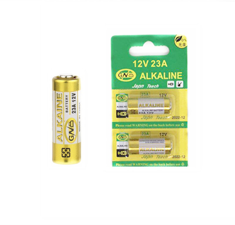 2 stks/partij 23A Batterijen 12 V Alarm-Remote Primaire Droge Alkaline Batterij 21/23 23GA A23 A-23 GP23A RV08 LRV08 e23A V23GA