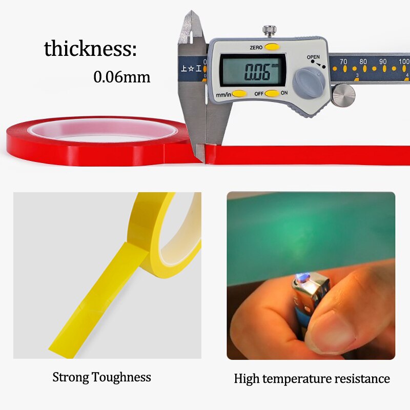 Desktop Positioning Tape 50M Marking Tape Whiteboard Color Discrimination Warning Grid Line Adhesive Tape Supply
