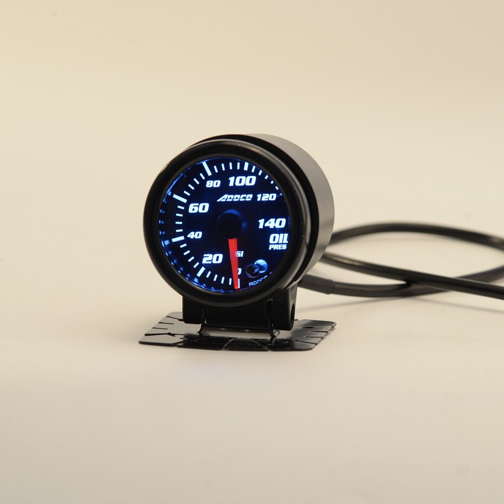 2"/52mm 7 Color LED Car Oil Press Gauge Auto Oil Pressure Meter With Sensor and Holder AD-GA52OILP