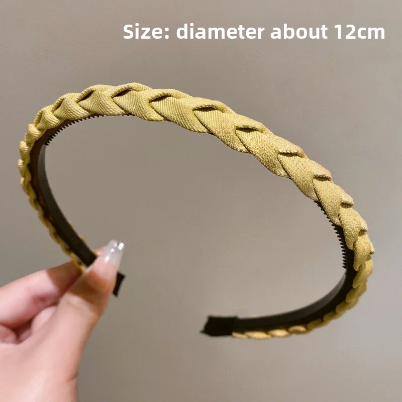 Women's Hair Ties Face Washing Special Press Hair Headbands Anti-slip Fragrant Hair Accessories: Red