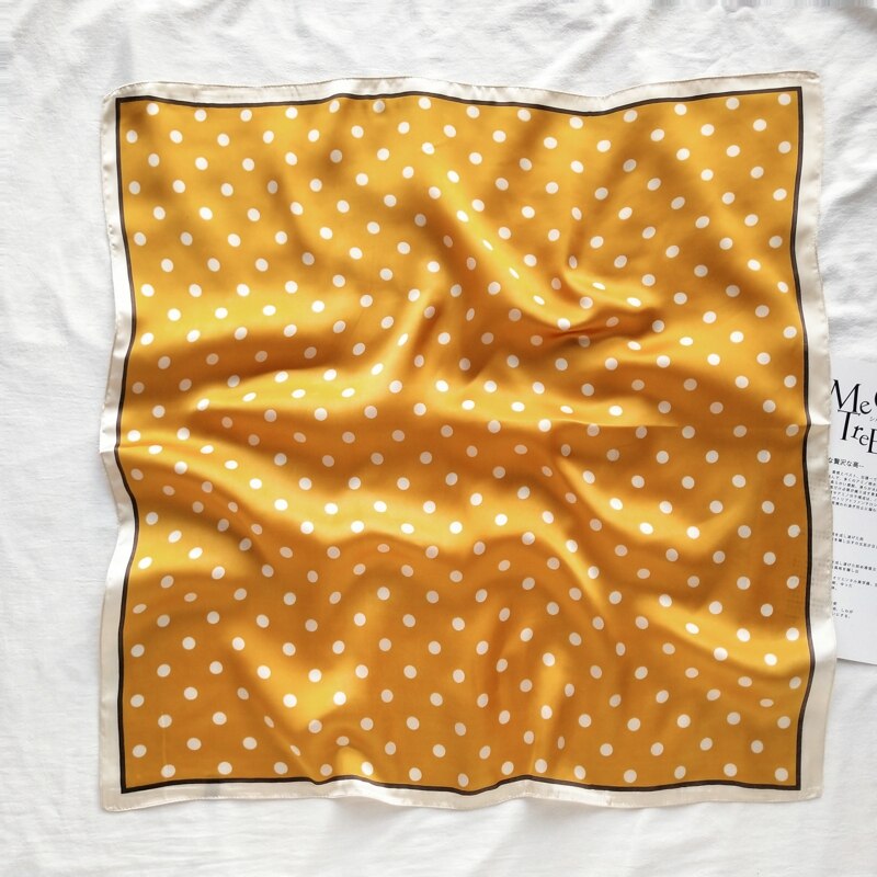 70 * 70ins Lente Zomer Sjaal Kleine Vierkante Sjaal Vrouwelijke Koreaanse Artistieke Decoratieve Polka Dot Vrouwen Halsdoek Sjaal: 16