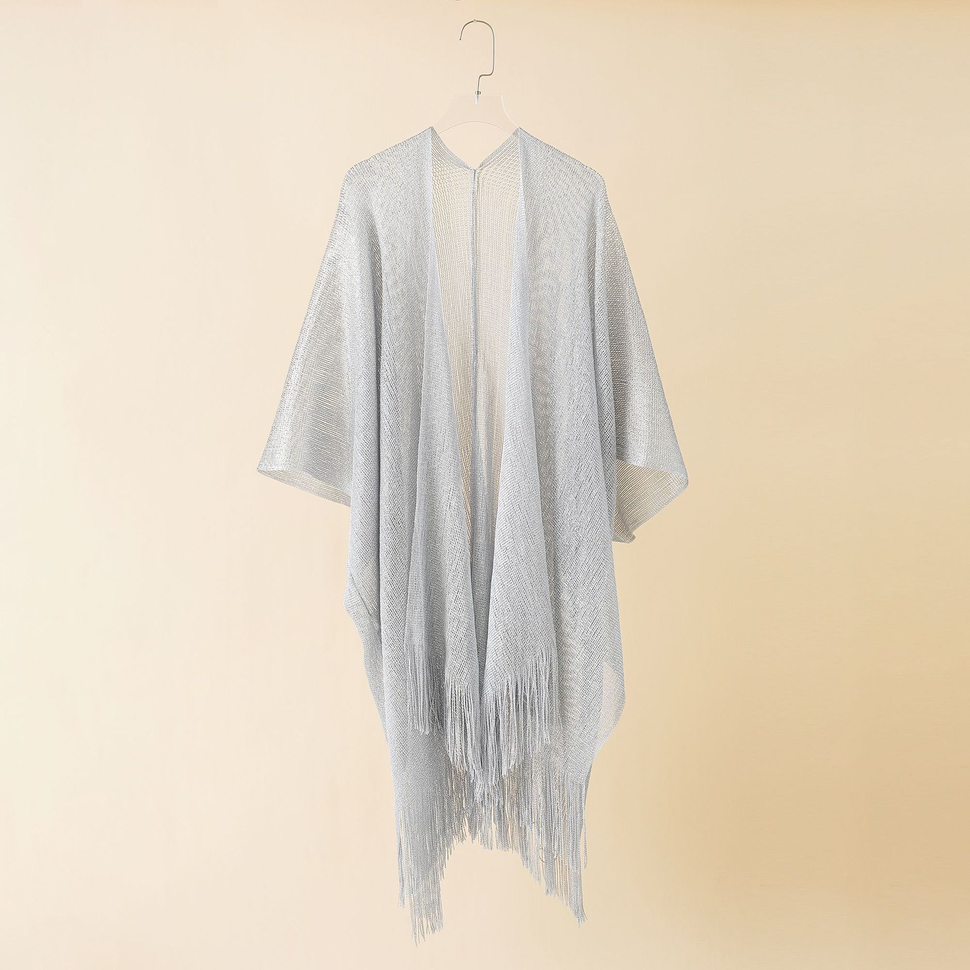 Women's Tops Loose Tassels Coverups Beach Swim Bikini Kimono Cardigan Bathing Suit Cover Ups Blouse for Swimwear Resort Wear: Lavender