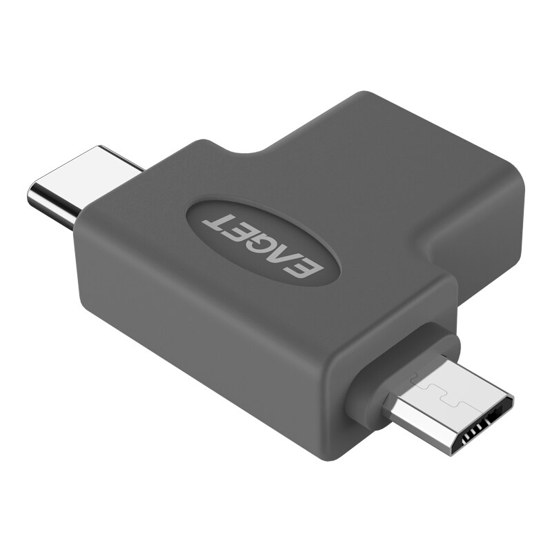 Eaget Otg Adapter 2 In 1 Micro Usb Type C Naar Usb 3.0 Type C Adapter Voor Smartphones Macbook Pro usb C Otg Adapter Converter EZ07