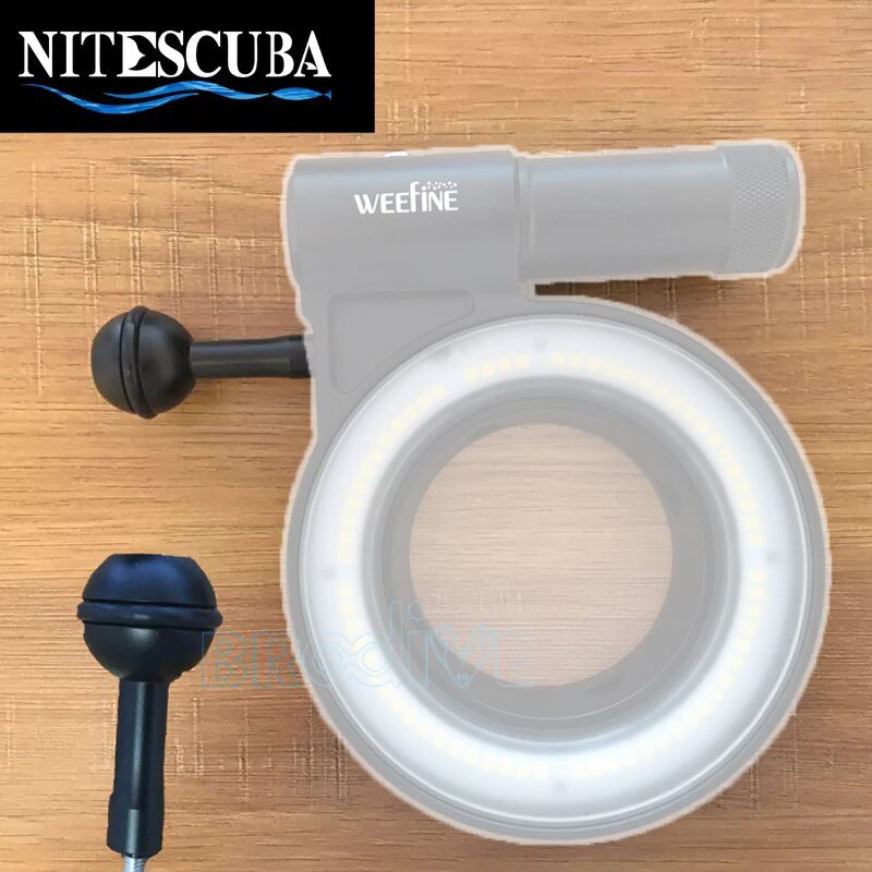 NiteScuba-soporte de bola de luz para buceo adaptador de luz de anillo Weefine para cámara RX100 TG5 Canon, accesorios de fotografía subacuática