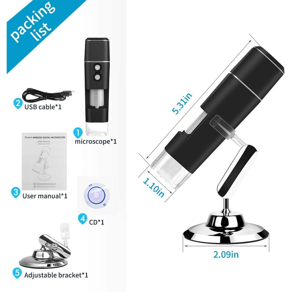 TKDMR 1000X WIFI Elektronik Digital Mikroskop USB Mikroskop Telefon PCB Reparatur Industrie Lözehn Werkzeug Unterstützung Android IOS PC