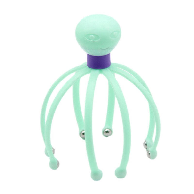 Masseur de tête de poulpe, Relaxation du cuir chevelu, soulagement du corps, élimination de la Tension musculaire, fatigue, Instrument de massage de tête en métal: 04