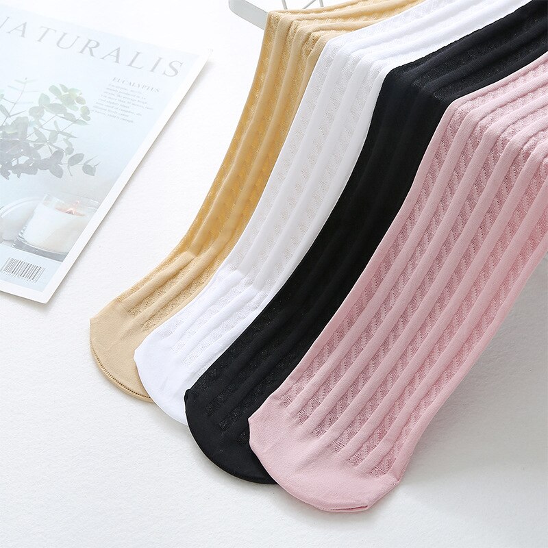 Girl Tights mesh long socks Children's pantyhose summer Mesh cut out linen velvet pantyhose Super thin dance Stocking