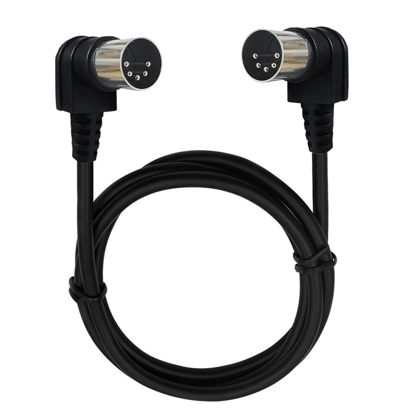 Câble MIDI mâle à mâle et femelle, 5 broches DIN mâle, câble d'extension Audio pour prise de haut-parleur noir 3m/1.5m 0.5m: Rouge / 1.2m