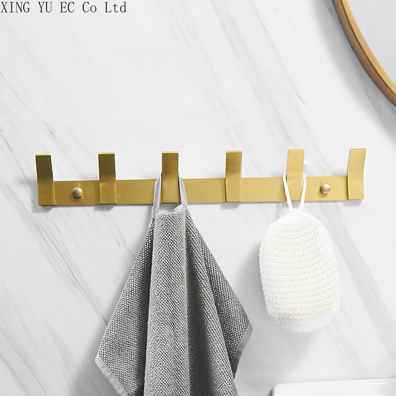 Coat Hook European Style Coat Hook Wall Hanging Wall Clothes Hook Behind The Door Free Punching Copper Wire Drawing Process