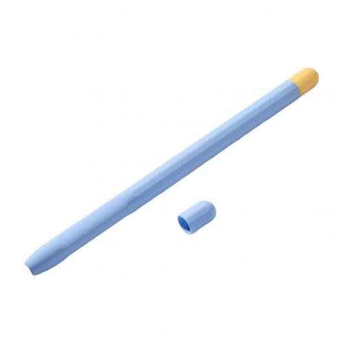 Soft Silicone Pencil Cases For Apple Pencil 1/2 Tablet Touch Pen Stylus Protective Sleeve Cover Anti-lost For iPad Pencil Acce: Sky Blue 1