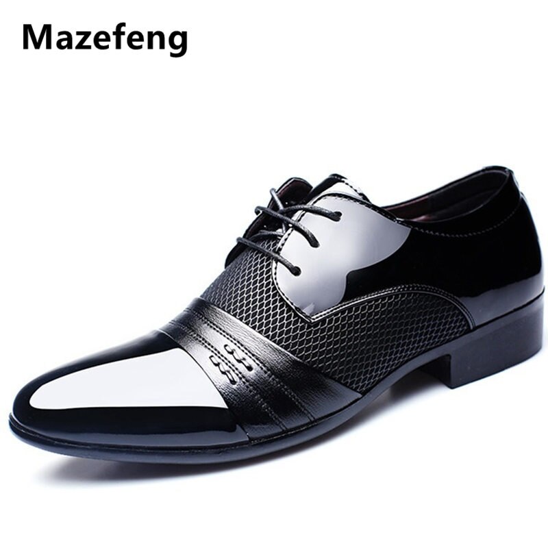 Chaussures plates respirantes pour hommes, chaussures de mariage à bout pointu, nouvelle