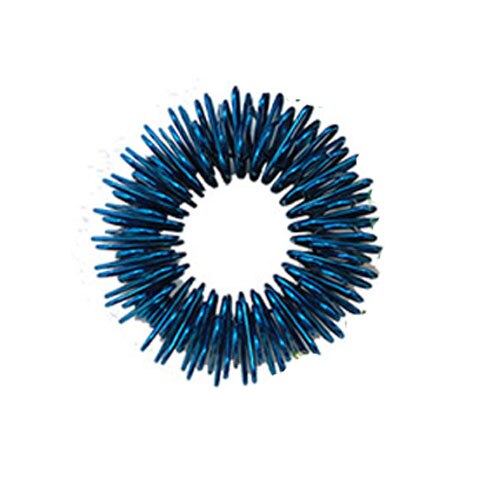 Vinger Ring Toy Stress Relief Spiky Zintuiglijke Lente Vingers Ringen Autisme Anti Speelgoed Stress Volwassen Kids Stress Angst Relief: Blue