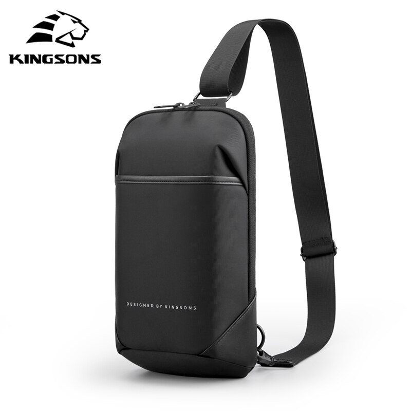 Kingsons Anti-Diefstal Crossbody Tassen Mannelijke Waterdicht Borst Pakken Korte Trip Messenger Sling Bag Schouder Borst Bag