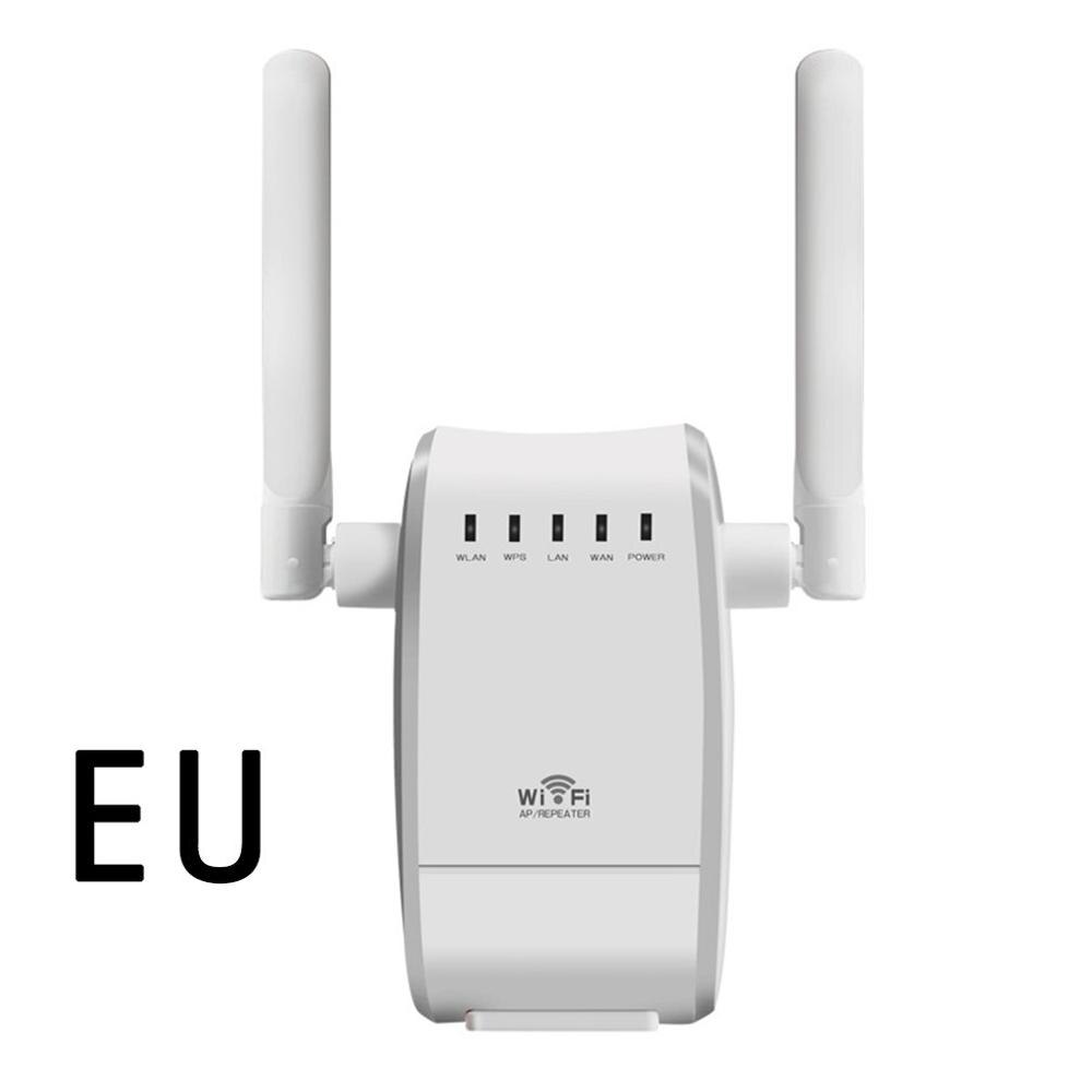 Home routing WiFi Extender 300Mbps Range Extender WiFi Signal Booster Wireless Repeater With External Antennas Router Repeater: EU