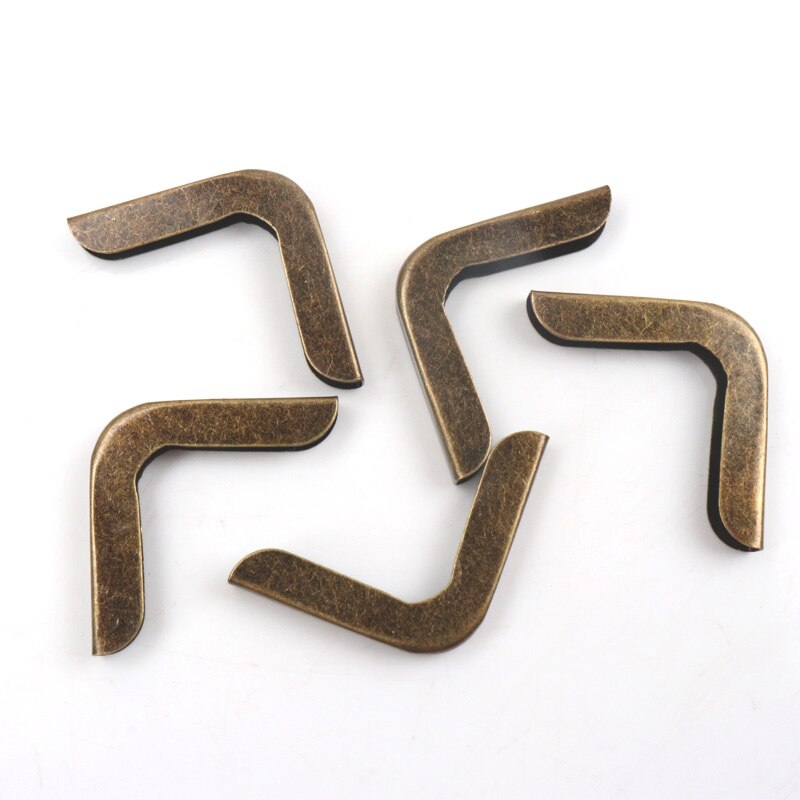 Coins métalliques pour livres, Albums photos, Menus, protège-coins, artisanat en métal, ornement, bricolage, 28x28x4mm, 20 pièces