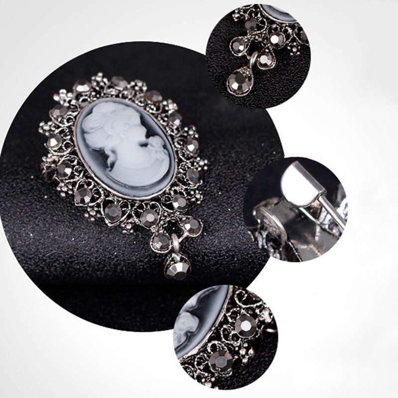 Dame Jahrgang Miniatur Viktorianischen Stil Hochzeit Party Frauen Anhänger Brosche Stift