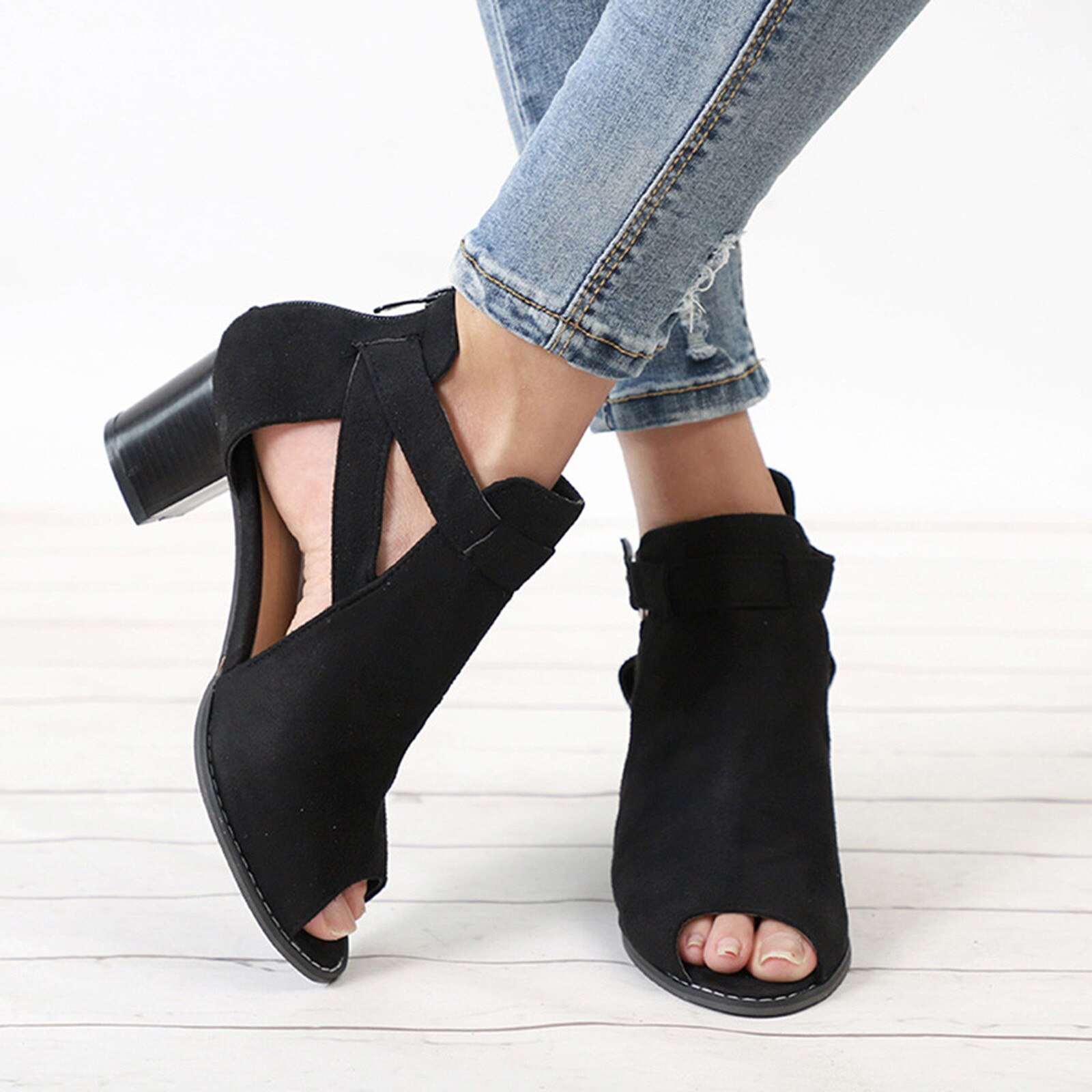 SAGACE Top Printemps été Poisson Bouche Évider Chaussures À Semelles Compensées Pour Femmes Sandales À Talons Hauts Dames Sandales