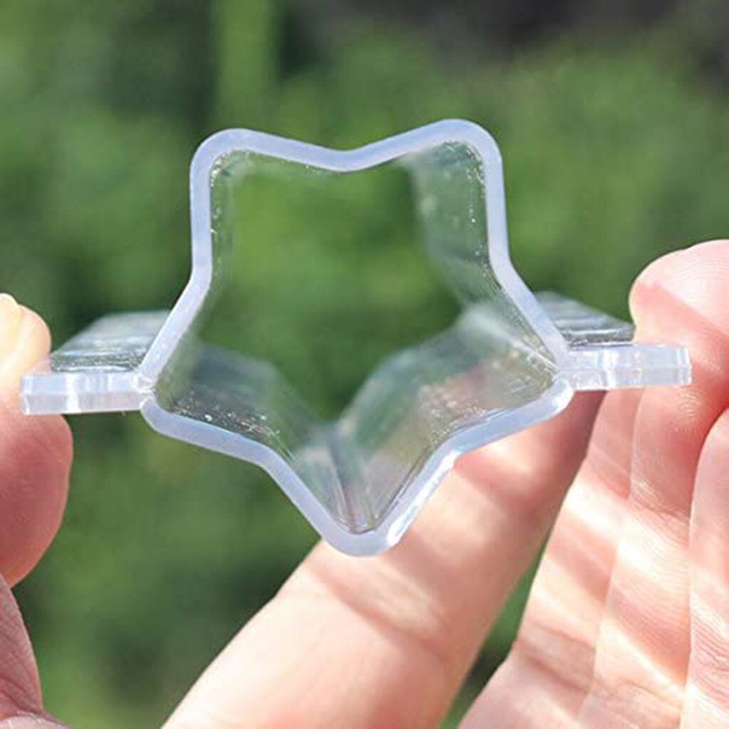 Plastic Cucumber Growth Forming Mold Heart/five-pointed Star Shaping Mould Vegetable Growing Mold Transparent Garden Nursery Pot