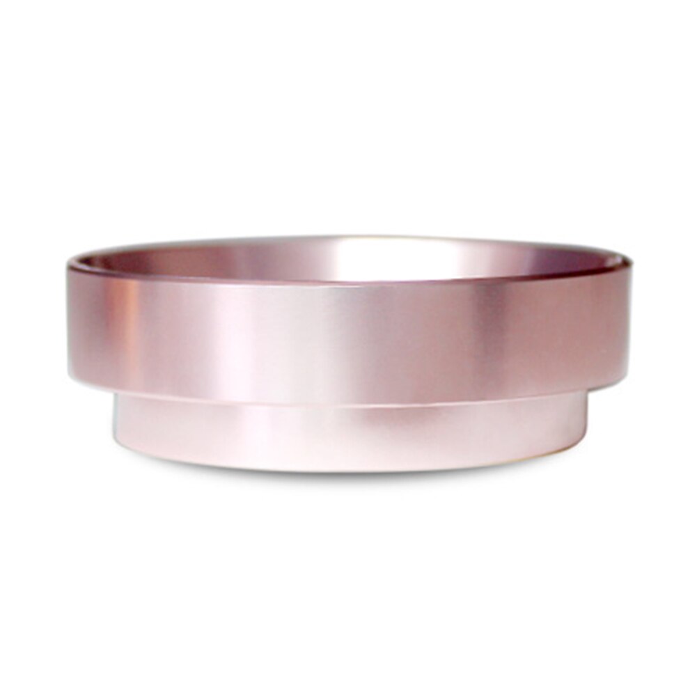 51/54/58mm magnetiske portafilter kaffe ring aluminium espresso doseringsring espresso kaffekværn dosering ring tragt kaffe: Lyserød 51mm