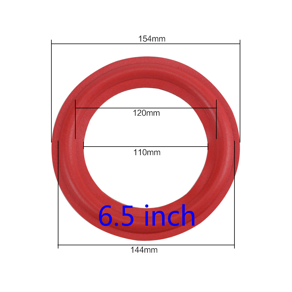 Ghxamp 2 stücke rot 4 zoll 5 zoll 6.5 8 zoll subwoofer lautsprecher schaum surround woofer lautsprecher reparatur zubehör diy ring suspension