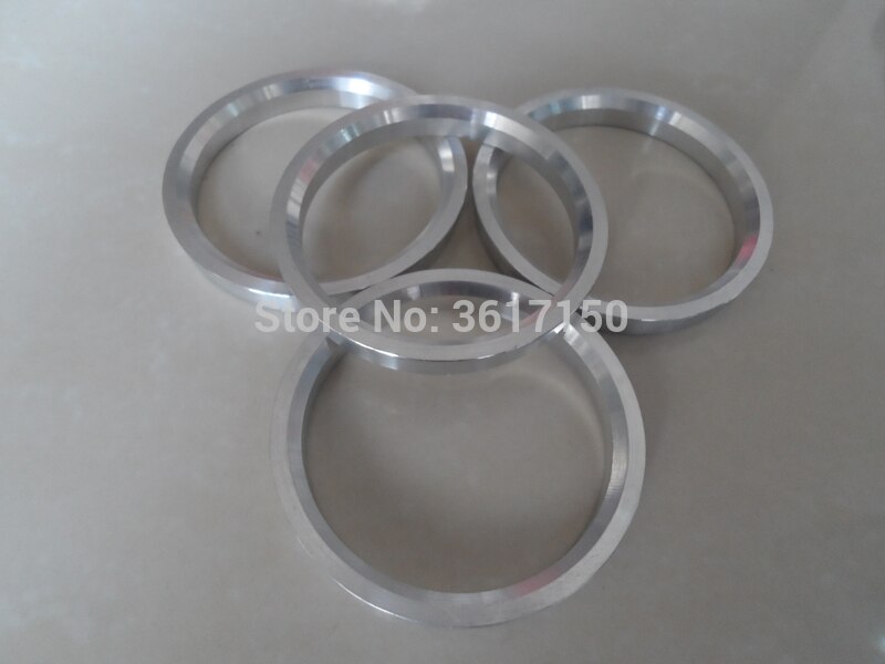 57,1x70,4 Juego de 4 anillos de cubo de rueda 57,1 ID 70,4 OD Hub anillos céntricos de la aleación de plástico o aluminio de policarbonato