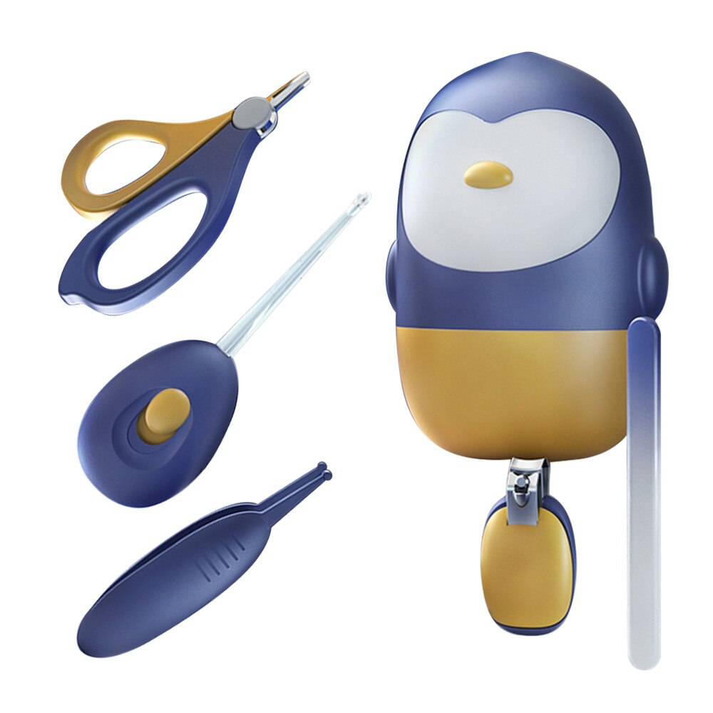 Baby Verzorgingsset - 5-delige Nagelverzorgingsset - LED Oorschepje, Nagelknipper, Schaar, Vijltjes, Pincet