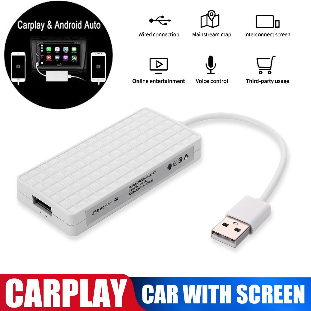 LAMJAD Vehemo Wired Carplay USB Android Auto Dongle CarPlay per schermo Android Plug and play navigazione Player Box mirrorlink