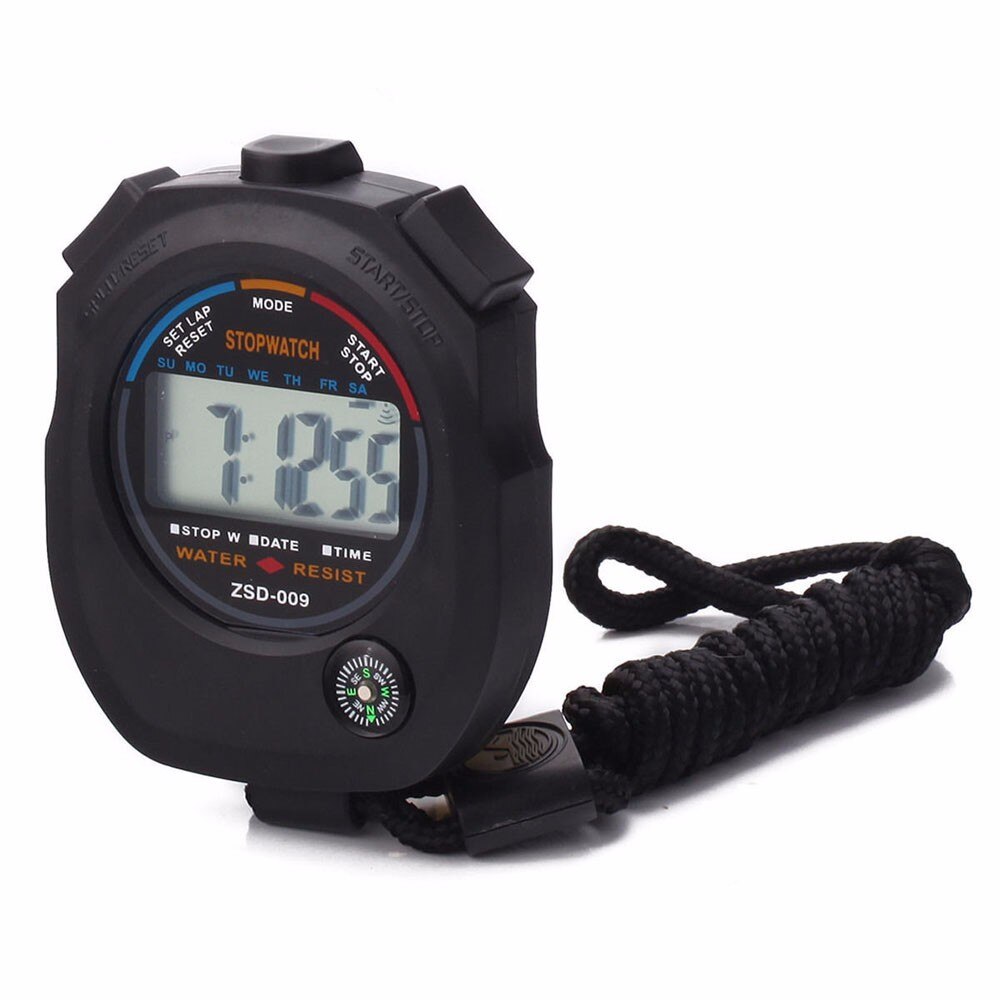 Waterproof Digital LCD Stopwatch Chronograph Timer Counter Sports Alarm stopwatch Timer Counter cronometro digital deportivo