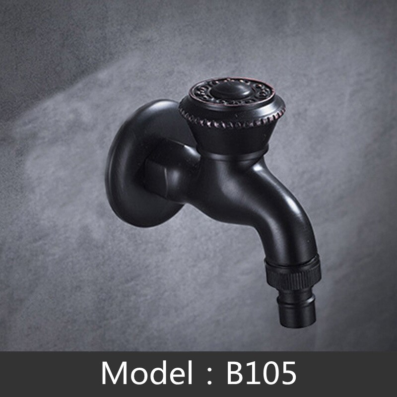 Variety Brass Lengthen Wall Mounted washing machine Bibcock Decorative Outdoor Garden Faucet one-in and two-out single cold Taps: B105