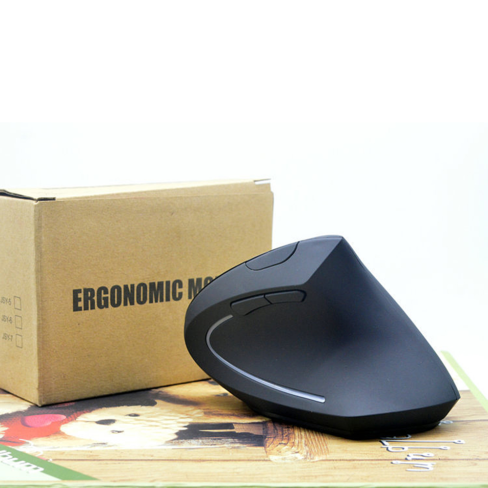 Rato vertical ergonômico sem fio da direita/mão esquerda do rato do jogo do computador ratos 5d usb gamer ótico do rato mause para o jogo do computador portátil