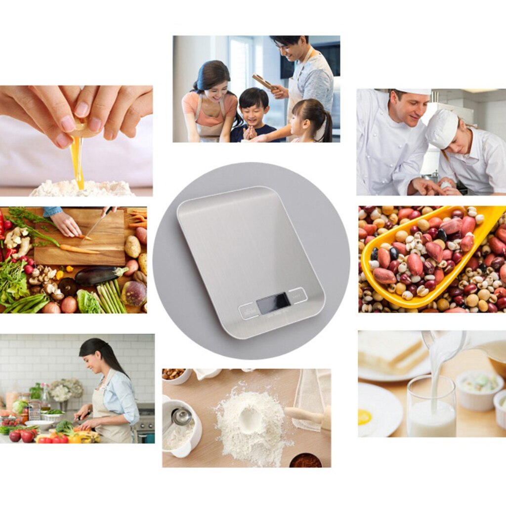 5kg/1g LED Digital Kitchen Electronic Food Scale Weight Diet Food Balance