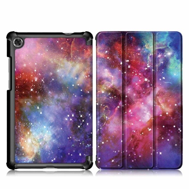 3- opvouwbare magnetische hoes voor lenovo tab  m8 tb-8505f tb -8505x 8.0 inch tablethoes voor lenovo tab  m8 hoes + film + stylus: Yhx