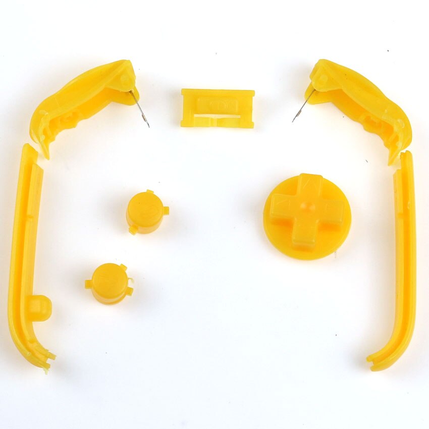 Dla nintendo GBA przyciski Gameboy advance kolor przycisk dla GBA LR przycisk konserwacja akcesoria zamienne 16 kolorów: yellow