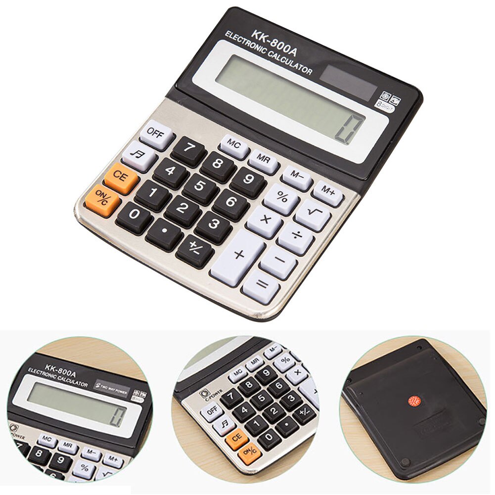 Commercial Calculator Calculate Tool Battery Powered Digit Electronic Calculator Portable Office And School Accounting Supplies