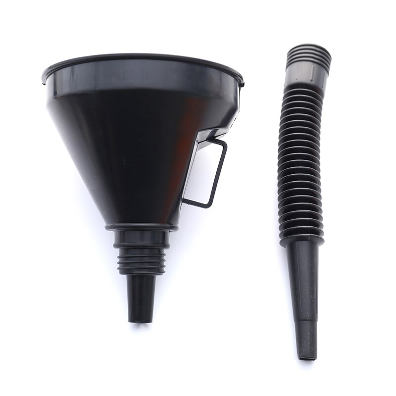 Embudo de filtro para coche, herramienta de reparación, equipo de llenado de aceite con filtro, tubo Flexible para seguridad, accesorios de viaje de emergencia para coche
