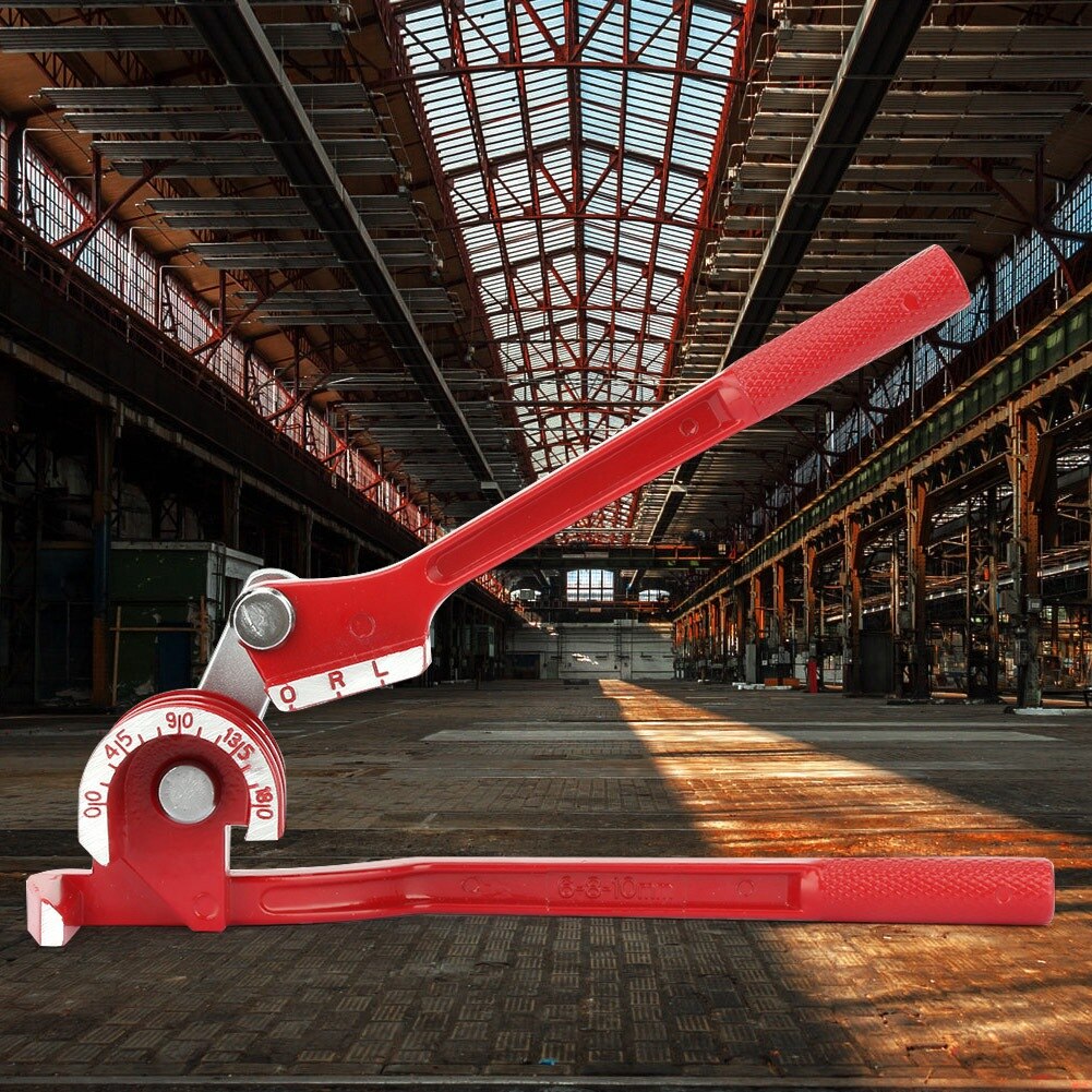 Manual Bender Hand Bending Tool Pipe Tube Bender Bending Machine 6mm/8mm/10mm 180 Degrees
