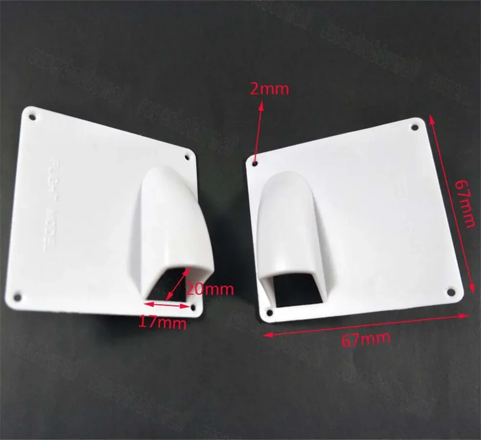 1 Paar Plastic RC Servo Afdekplaat Cover Board Wit Voor Vaste Vleugel Vliegtuig Servo Beschermende Plaat Accessoire