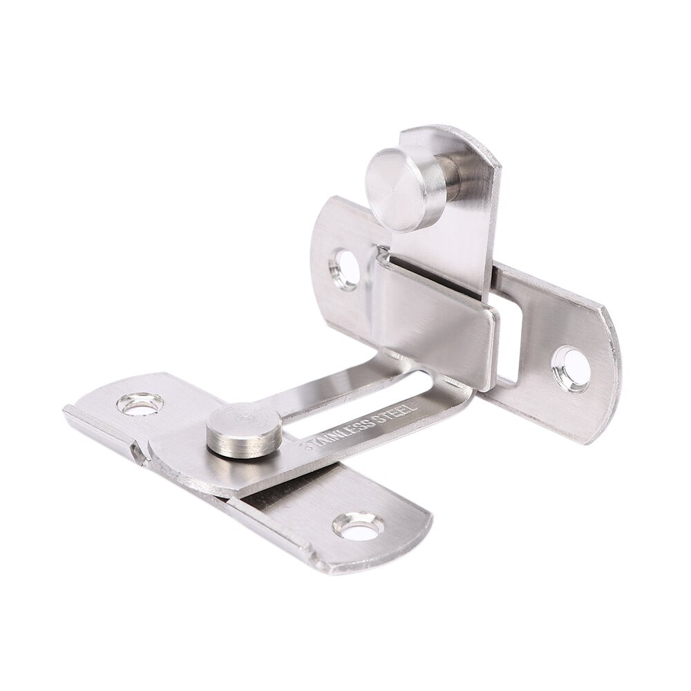 90 Degree Hasp Latches Stainless Steel Sliding Door Chain Locks Security Tools Hardware For Window Cabinet Hotel Home